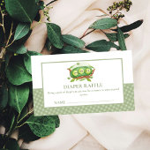 Carte D'accompagnement en vichy Pois Sucré Dans Baby shower Raffle de co
