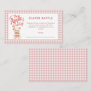 Carte D'accompagnement en vichy Pomme de Baby shower de de calomnie ocul