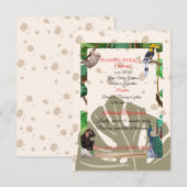 Carte D'accompagnement | Encadré de la forêt rustique (Devant / Derrière)