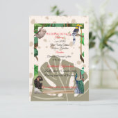 Carte D'accompagnement | Encadré de la forêt rustique (Debout devant)