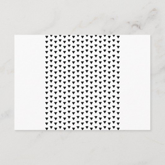 Carte D'accompagnement ENCADREMENT SIMPLE triangle moderne motif noir (Dos)