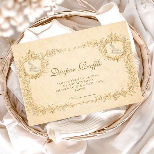 Carte D'accompagnement Enchanted Storybook Diapper Raffle