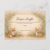 Carte D'accompagnement Enchanted Woodland Campfire Diapper Raffle (Devant)