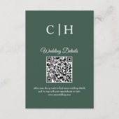 Carte D'accompagnement Enchanting Forest QR Code Wedding Enclosure (Devant)