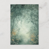 Carte D'accompagnement Enchanting Forest QR Code Wedding Enclosure (Dos)