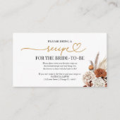 Carte D'accompagnement Encl Demande de recette Fête des mariées automne (Devant)