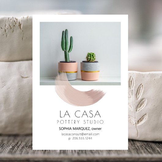 Carte D'accompagnement Enclos Créatif Paint Swash