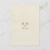 Carte D'accompagnement Enclosure aquarelle de fleurs sauvages vintage (Dos)