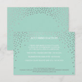 Carte D'accompagnement ENCLOSURE chic rustique mini confettis argentés me (Devant / Derrière)