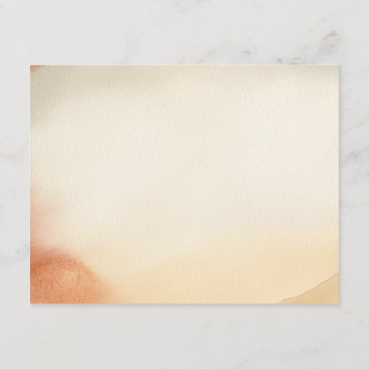 Carte D'accompagnement Enclosure de mariage à la plage à l'aquarelle (Dos)