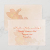 Carte D'accompagnement Enclosure de mariage subtile de fleur de freesia p (Devant / Derrière)
