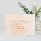 Carte D'accompagnement Enclosure de mariage subtile de fleur de freesia p (Debout devant)