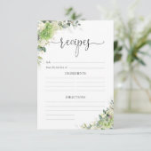 Carte D'accompagnement Enclosure de réception de mariage aux hydrangeas é (Debout devant)