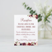 Carte D'accompagnement Enclosure de réception florale de Bourgogne pour m (Debout devant)