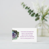 Carte D'accompagnement Enclosure d'information sur le site web ou le regi (Debout devant)