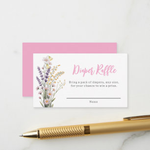 Carte D'accompagnement Enclosure pour tirage au sort de couches Fleur sau
