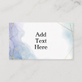 Carte D'accompagnement Encre alcoolique et rayures dorées (Devant)