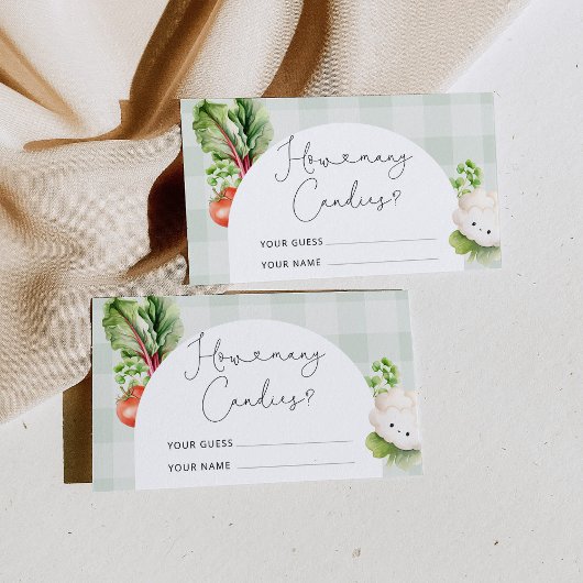 Carte D'accompagnement Enfant local combien de bonbons dans le bocal