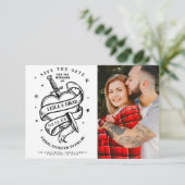 Carte D'accompagnement Enregistrer la date Mariage traditionnel Tarot Hea (Debout devant)