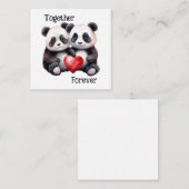 Carte D'accompagnement Ensemble Panda Froever (Devant / Derrière)