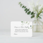 Carte D'accompagnement Ensembles de Baby showers à gaufre modifiables (Debout devant)