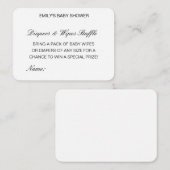 Carte D'accompagnement Ensembles de Baby showers à gaufre modifiables (Devant / Derrière)