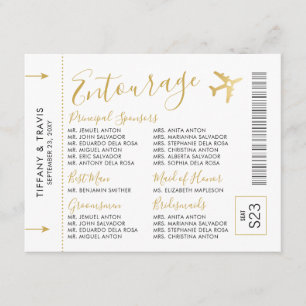 Carte D'accompagnement Entourage Insérer Thème Voyage Passe-Passe d'embar