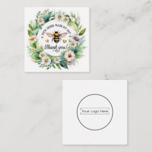 Carte D'accompagnement Entreprise Botanique de l'Abeille Merci