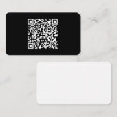 Carte D'accompagnement Entrer l'URL et créer un code QR numérisable | Bla (Devant / Derrière)