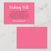 Carte D'accompagnement Envie d'insérer un Mariage rose (Devant / Derrière)