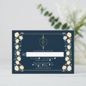 Carte D'accompagnement Epée & Bouclier Imaginaire médiéval Mariage RSVP B (Debout devant)