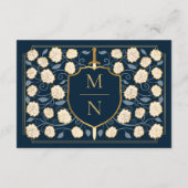 Carte D'accompagnement Epée & Bouclier Imaginaire médiéval Mariage RSVP B (Dos)