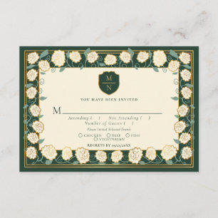 Carte D'accompagnement Epée & Bouclier Imaginaire médiéval Mariage RSVP G