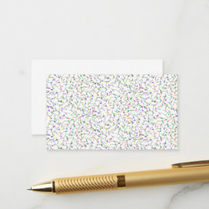 Carte D'accompagnement Épingles de couture colorées Robe blanche Couturiè