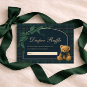Carte D'accompagnement Equestrian Polo Plaid Teddy Bear Diaper Raffle