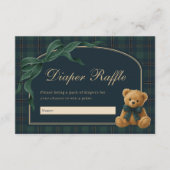 Carte D'accompagnement Equestrian Polo Plaid Teddy Bear Diaper Raffle (Devant)