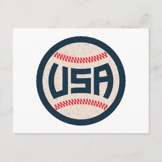 Carte D'accompagnement Équipe de baseball USA (Devant)