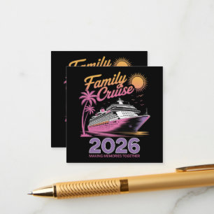 Carte D'accompagnement Équipe de Croisière Familiale 2026 Voyage Correspo