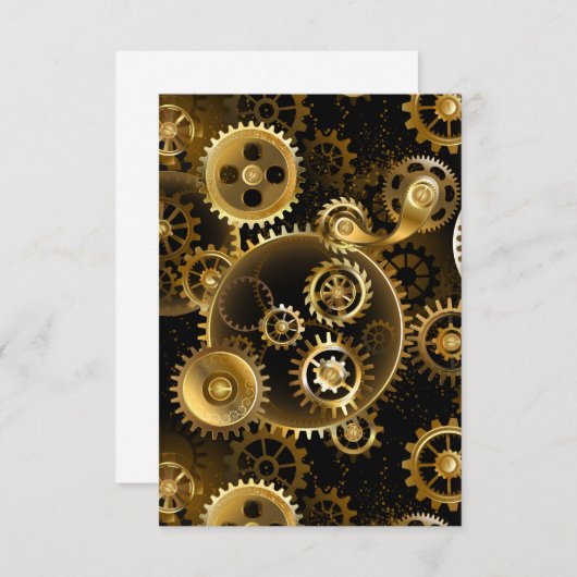 Carte D'accompagnement Équipements en laiton sans vapeur (Devant / Derrière)