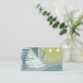 Carte D'accompagnement Espace réception et escalier pour Business Design  (Debout devant)