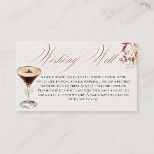 Carte D'accompagnement Espresso A Tini Un Peu Plus Près Souhaiter Enceint (Devant)