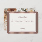 Carte D'accompagnement Espresso Martini Baby Brewing Diaper Raffle Insert (Devant / Derrière)