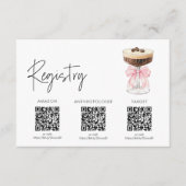 Carte D'accompagnement Espresso Martini Fête des mariées - Registre (Devant)