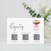 Carte D'accompagnement Espresso Martini Fête des mariées - Registre (Debout devant)