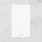 Carte D'accompagnement Espresso Martini Mini Cocktail Recipe Card (Dos)