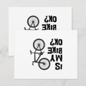 Carte D'accompagnement Est Mon Vélo OK Funny VTT (Devant / Derrière)