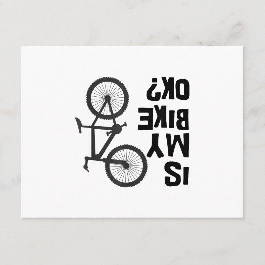Carte D'accompagnement Est Mon Vélo OK Funny VTT (Devant)