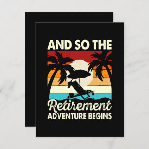 Carte D'accompagnement Et Donc L'Aventure De La Retraite Commence