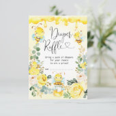 Carte D'accompagnement Été Bumblebee Honeypeb Baby Diaper Raffle (Debout devant)