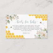 Carte D'accompagnement Été Honeypeb Fleurs Blanches Livres Pour Bébé (Devant)